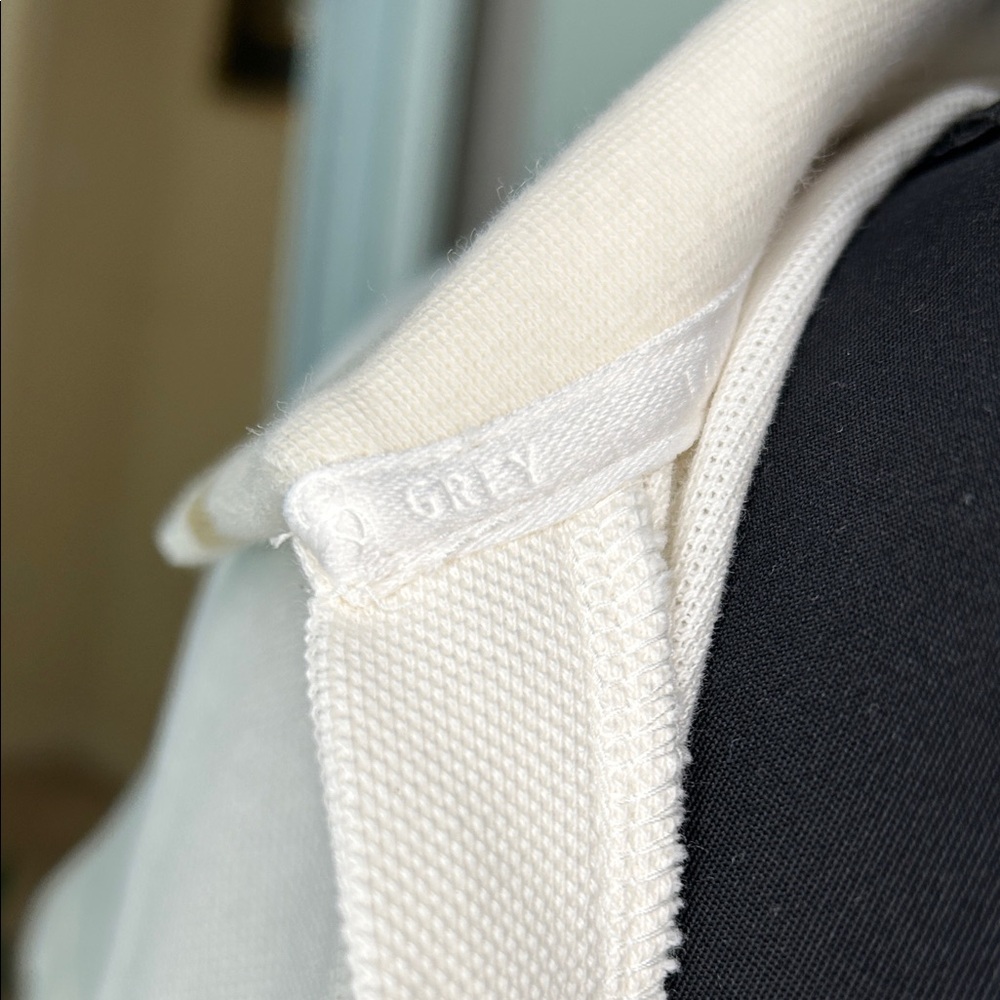 Lou & Grey Cream  COTTON Short Sleeve Polo - Picture 13 of 13